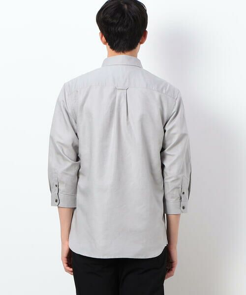 COMME CA ISM / コムサイズム シャツ・ブラウス | ハードマンズリネン スーピマコットン 7分袖 ボタンダウンシャツ | 詳細12