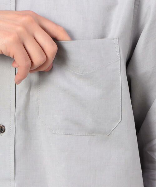 COMME CA ISM / コムサイズム シャツ・ブラウス | ハードマンズリネン スーピマコットン 7分袖 ボタンダウンシャツ | 詳細14