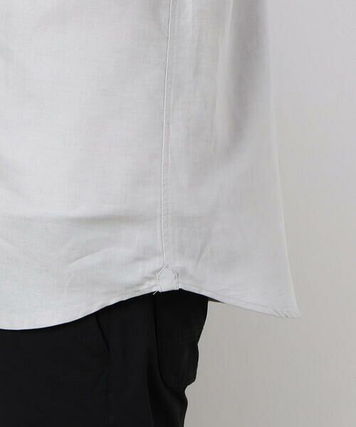 COMME CA ISM / コムサイズム シャツ・ブラウス | ハードマンズリネン スーピマコットン 7分袖 ボタンダウンシャツ | 詳細16