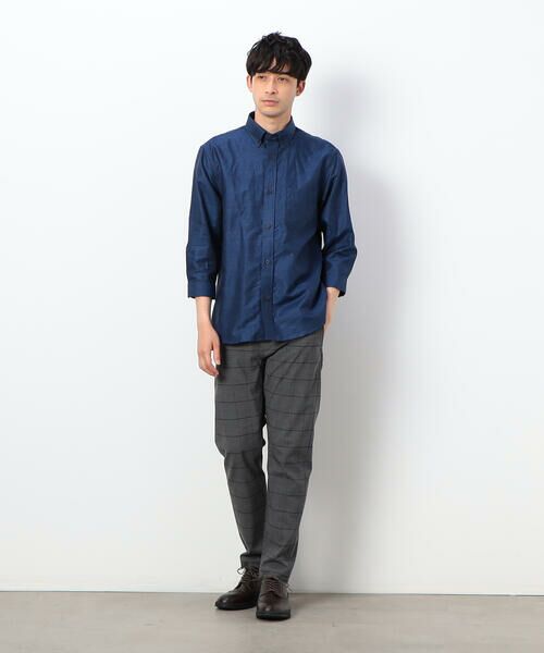 COMME CA ISM / コムサイズム シャツ・ブラウス | ハードマンズリネン スーピマコットン 7分袖 ボタンダウンシャツ | 詳細19