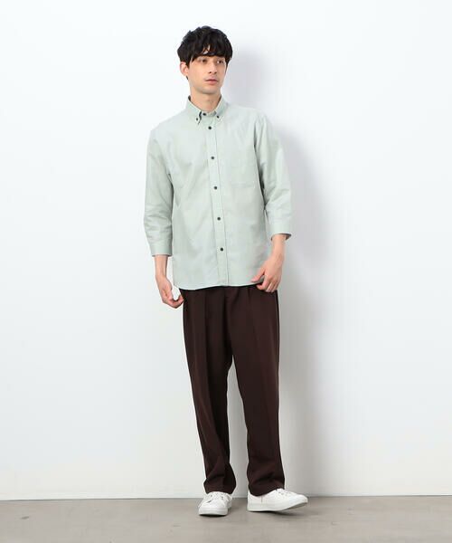 COMME CA ISM / コムサイズム シャツ・ブラウス | ハードマンズリネン スーピマコットン 7分袖 ボタンダウンシャツ | 詳細23