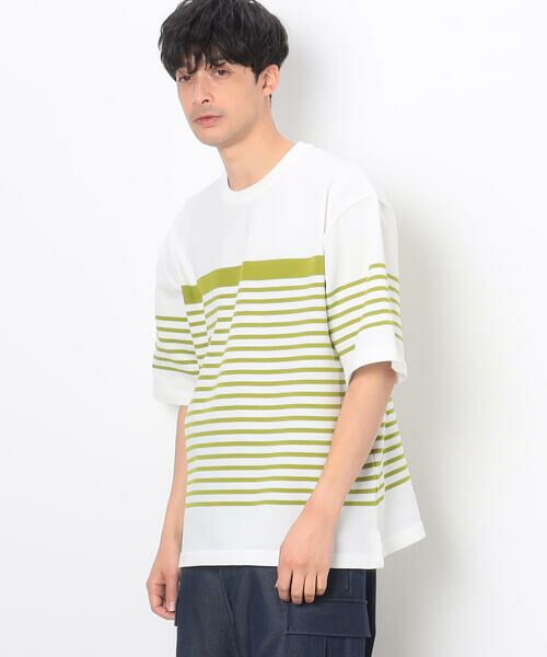 COMME CA ISM / コムサイズム Tシャツ | ウォッシャブル ボーダーニットTシャツ | 詳細6