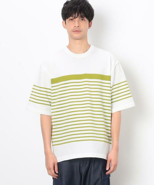 COMME CA ISM / コムサイズム Tシャツ | ウォッシャブル ボーダーニットTシャツ | 詳細7