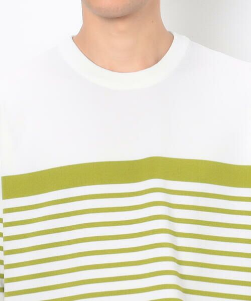 COMME CA ISM / コムサイズム Tシャツ | ウォッシャブル ボーダーニットTシャツ | 詳細10