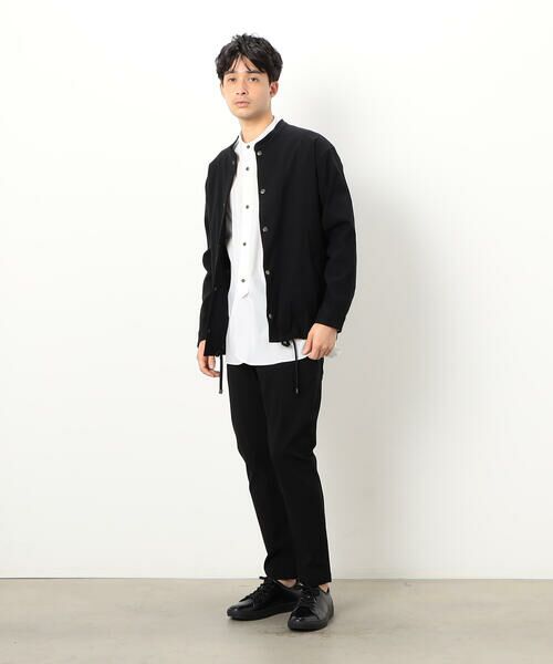 COMME CA ISM / コムサイズム テーラードジャケット | 【セットアップ対応】ガムストレッチ バンドカラー コーチジャケット | 詳細1