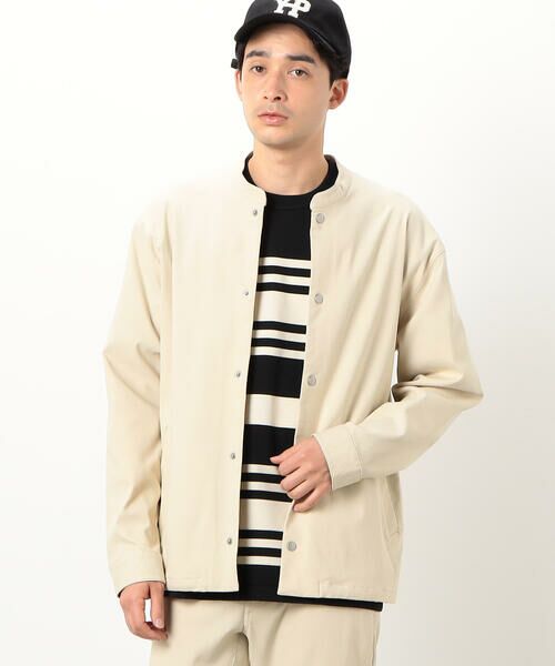 COMME CA ISM / コムサイズム テーラードジャケット | 【セットアップ対応】ガムストレッチ バンドカラー コーチジャケット | 詳細7