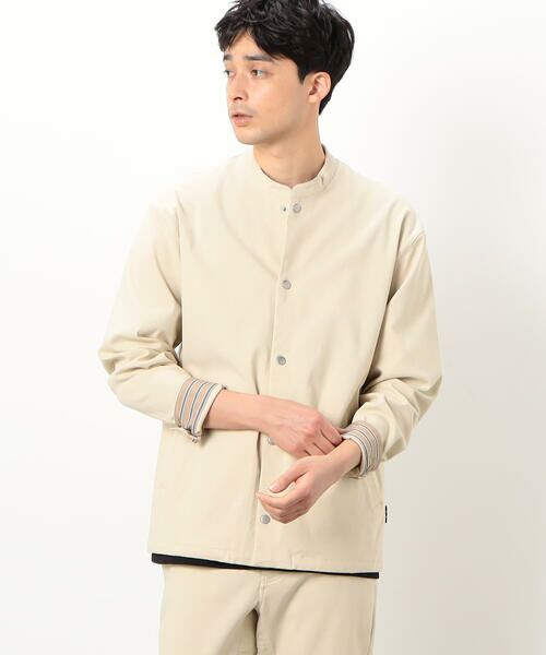 COMME CA ISM / コムサイズム テーラードジャケット | 【セットアップ対応】ガムストレッチ バンドカラー コーチジャケット | 詳細8