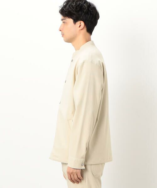 COMME CA ISM / コムサイズム テーラードジャケット | 【セットアップ対応】ガムストレッチ バンドカラー コーチジャケット | 詳細10