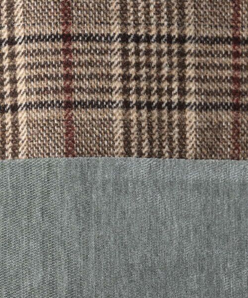 COMME CA ISM / コムサイズム パーカー | シェニールヤーン チェック切り替え プルパーカ | 詳細17