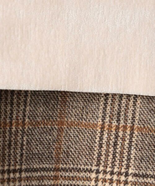 COMME CA ISM / コムサイズム カットソー | シェニールヤーン チェック切り替え トレーナー | 詳細2