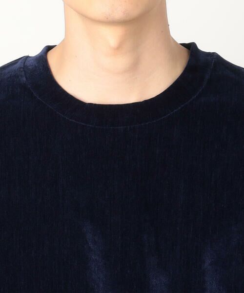 COMME CA ISM / コムサイズム カットソー | シェニールヤーン チェック切り替え トレーナー | 詳細9