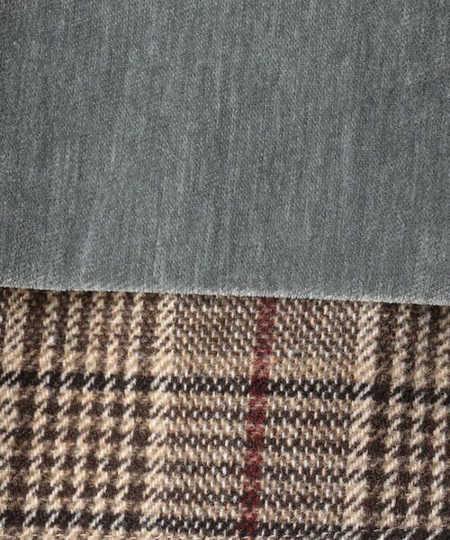 COMME CA ISM / コムサイズム カットソー | シェニールヤーン チェック切り替え トレーナー | 詳細16