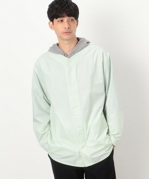 COMME CA ISM / コムサイズム シャツ・ブラウス | ベースボールシャツ(ミント)