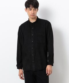 COMME CA ISM / コムサイズム シャツ・ブラウス | フェイクスエード バンドカラーシャツ