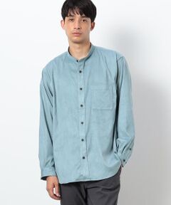 COMME CA ISM / コムサイズム シャツ・ブラウス | フェイクスエード バンドカラーシャツ