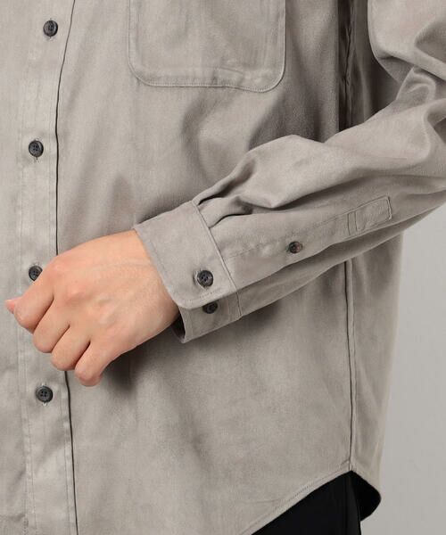 COMME CA ISM / コムサイズム シャツ・ブラウス | フェイクスエード バンドカラーシャツ | 詳細11