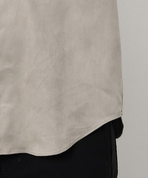 COMME CA ISM / コムサイズム シャツ・ブラウス | フェイクスエード バンドカラーシャツ | 詳細12