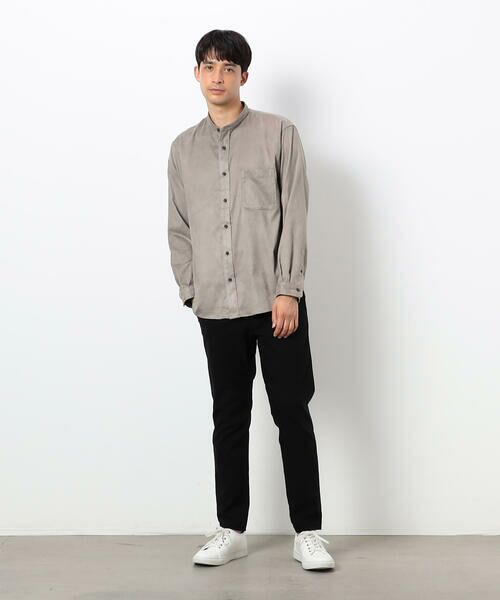 COMME CA ISM / コムサイズム シャツ・ブラウス | フェイクスエード バンドカラーシャツ | 詳細4