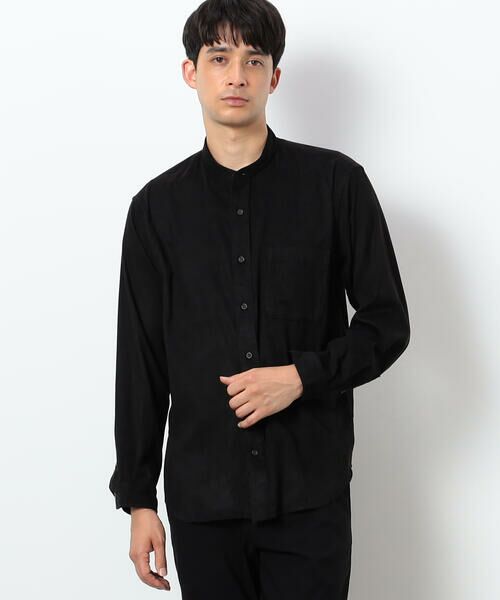 COMME CA ISM / コムサイズム シャツ・ブラウス | フェイクスエード バンドカラーシャツ | 詳細15