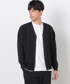 COMME CA ISM / コムサイズム カーディガン・ボレロ | 透かし編み ジップアップ カーディガン
