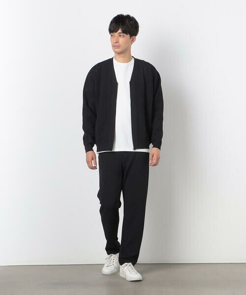 COMME CA ISM / コムサイズム カーディガン・ボレロ | 透かし編み ジップアップ カーディガン | 詳細1