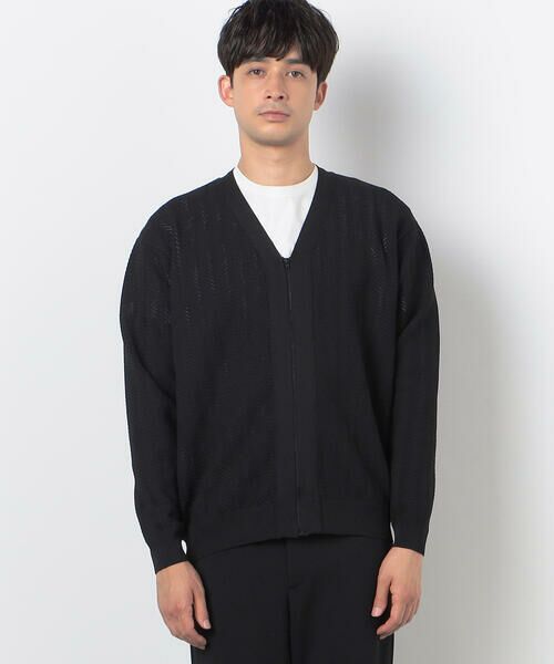 COMME CA ISM / コムサイズム カーディガン・ボレロ | 透かし編み ジップアップ カーディガン | 詳細5