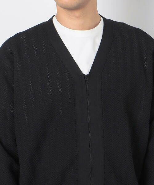 COMME CA ISM / コムサイズム カーディガン・ボレロ | 透かし編み ジップアップ カーディガン | 詳細8