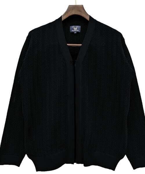 COMME CA ISM / コムサイズム カーディガン・ボレロ | 透かし編み ジップアップ カーディガン | 詳細12