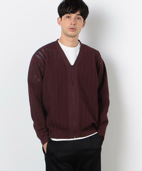 COMME CA ISM / コムサイズム カーディガン・ボレロ | 透かし編み ジップアップ カーディガン | 詳細19