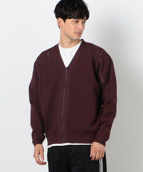 COMME CA ISM / コムサイズム カーディガン・ボレロ | 透かし編み ジップアップ カーディガン | 詳細20
