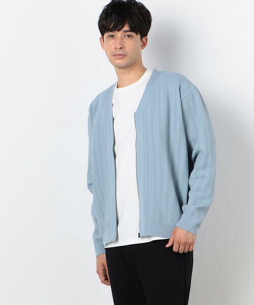 COMME CA ISM / コムサイズム カーディガン・ボレロ | 透かし編み ジップアップ カーディガン | 詳細25