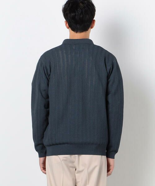 COMME CA ISM / コムサイズム カーディガン・ボレロ | 透かし編み ポロカーディガン | 詳細11