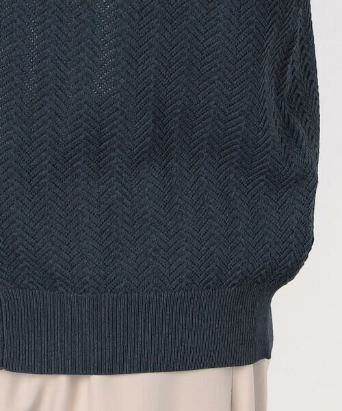 COMME CA ISM / コムサイズム カーディガン・ボレロ | 透かし編み ポロカーディガン | 詳細14