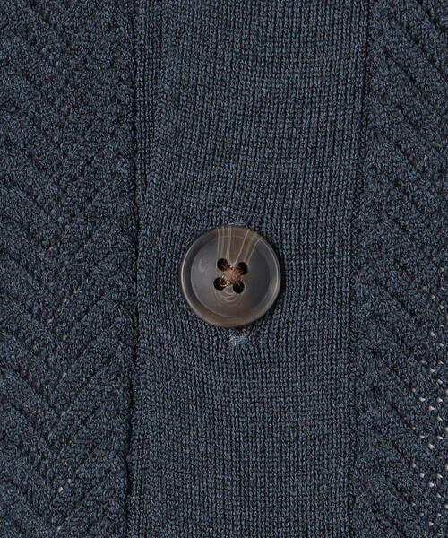 COMME CA ISM / コムサイズム カーディガン・ボレロ | 透かし編み ポロカーディガン | 詳細15