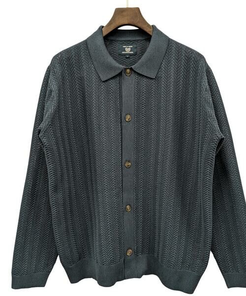 COMME CA ISM / コムサイズム カーディガン・ボレロ | 透かし編み ポロカーディガン | 詳細16
