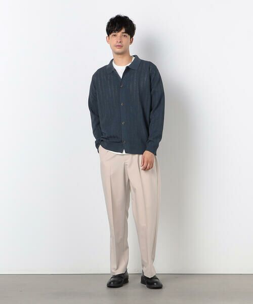 COMME CA ISM / コムサイズム カーディガン・ボレロ | 透かし編み ポロカーディガン | 詳細6