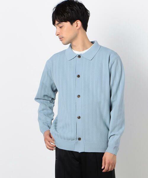 COMME CA ISM / コムサイズム カーディガン・ボレロ | 透かし編み ポロカーディガン | 詳細24