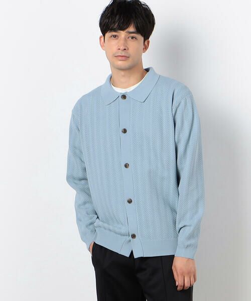 COMME CA ISM / コムサイズム カーディガン・ボレロ | 透かし編み ポロカーディガン | 詳細25