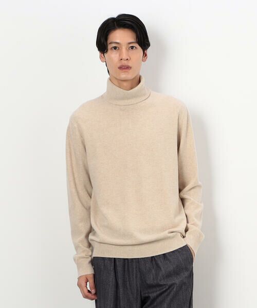COMME CA ISM/コムサイズム 【LANEROSSI】 ハイゲージ タートルネックニット オートミール M COMME CA ISM/コムサイズム 【LANEROSSI】 ハイゲージ タートルネックニット オートミール M
