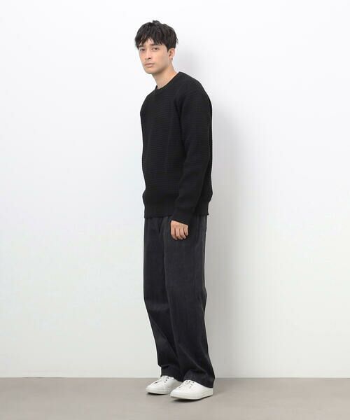 COMME CA ISM / コムサイズム ニット・セーター | ウォッシャブル ワッフル クルーネック ニット | 詳細11