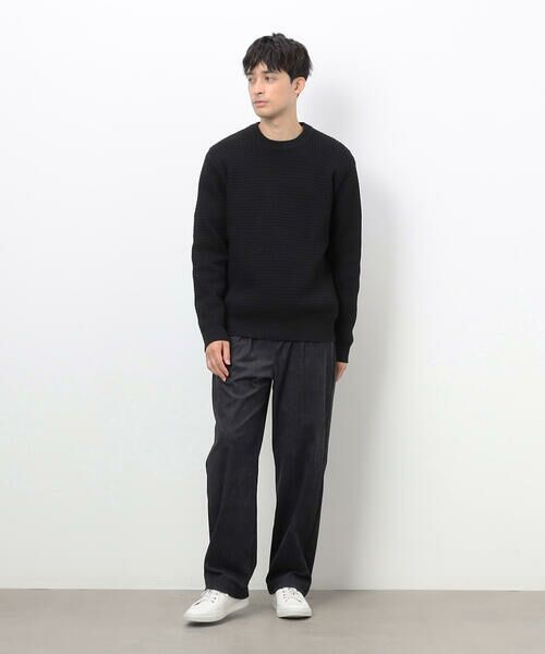 COMME CA ISM / コムサイズム ニット・セーター | ウォッシャブル ワッフル クルーネック ニット | 詳細12