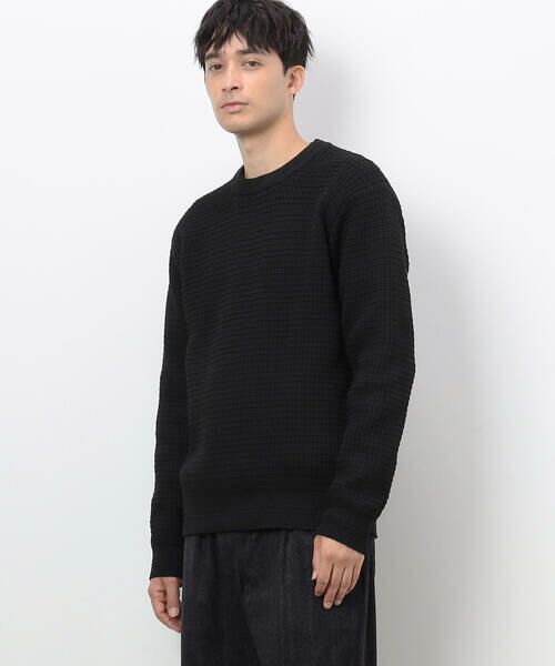 COMME CA ISM / コムサイズム ニット・セーター | ウォッシャブル ワッフル クルーネック ニット | 詳細14