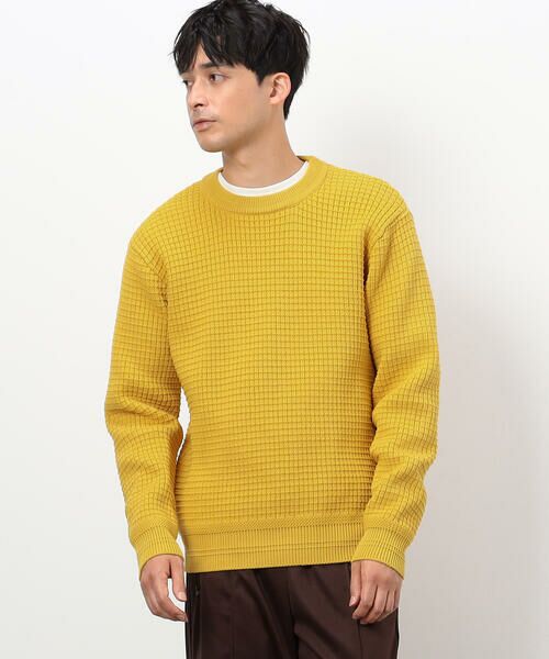 COMME CA ISM / コムサイズム ニット・セーター | ウォッシャブル ワッフル クルーネック ニット | 詳細18