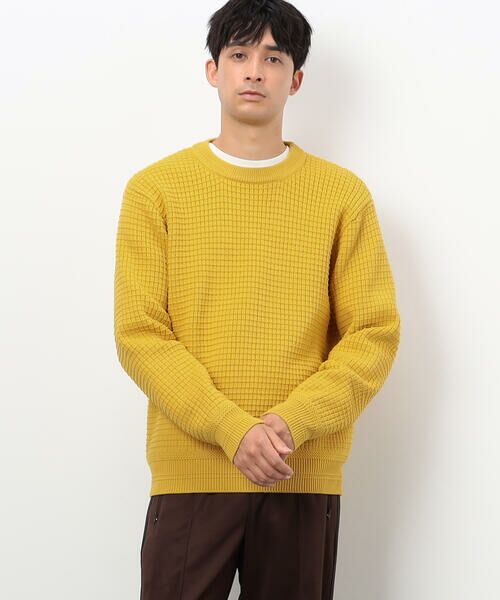 COMME CA ISM / コムサイズム ニット・セーター | ウォッシャブル ワッフル クルーネック ニット | 詳細17