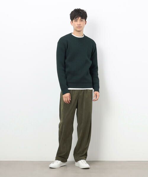 COMME CA ISM / コムサイズム ニット・セーター | ウォッシャブル ワッフル クルーネック ニット | 詳細20