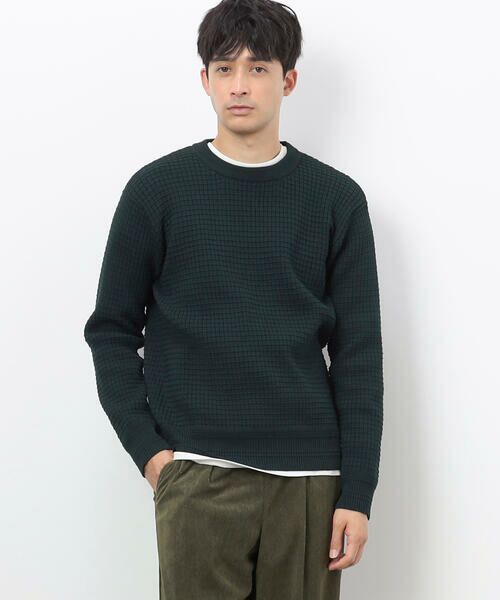 COMME CA ISM / コムサイズム ニット・セーター | ウォッシャブル ワッフル クルーネック ニット | 詳細21