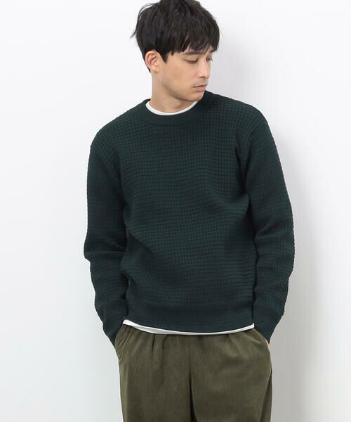 COMME CA ISM / コムサイズム ニット・セーター | ウォッシャブル ワッフル クルーネック ニット | 詳細22