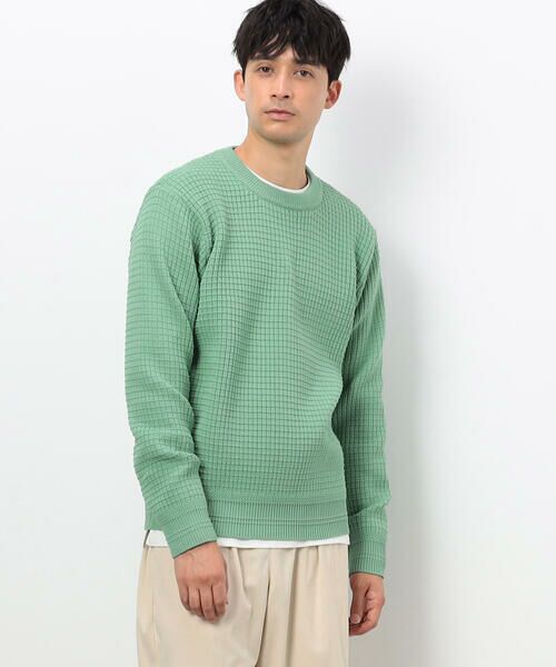 COMME CA ISM / コムサイズム ニット・セーター | ウォッシャブル ワッフル クルーネック ニット | 詳細25