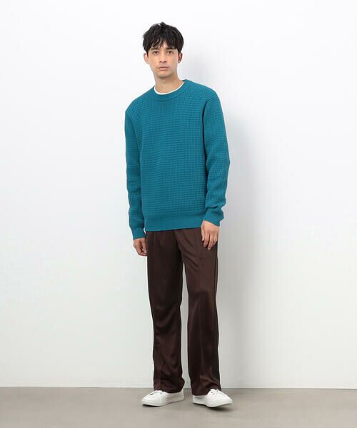 COMME CA ISM / コムサイズム ニット・セーター | ウォッシャブル ワッフル クルーネック ニット | 詳細28