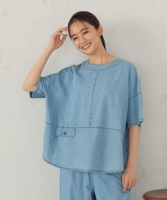 COMME CA ISM / コムサイズム シャツ・ブラウス | 【セットアップ対応】デニム　ブラウス